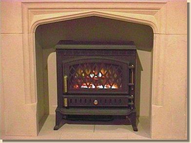 Click for more examples of fireplaces